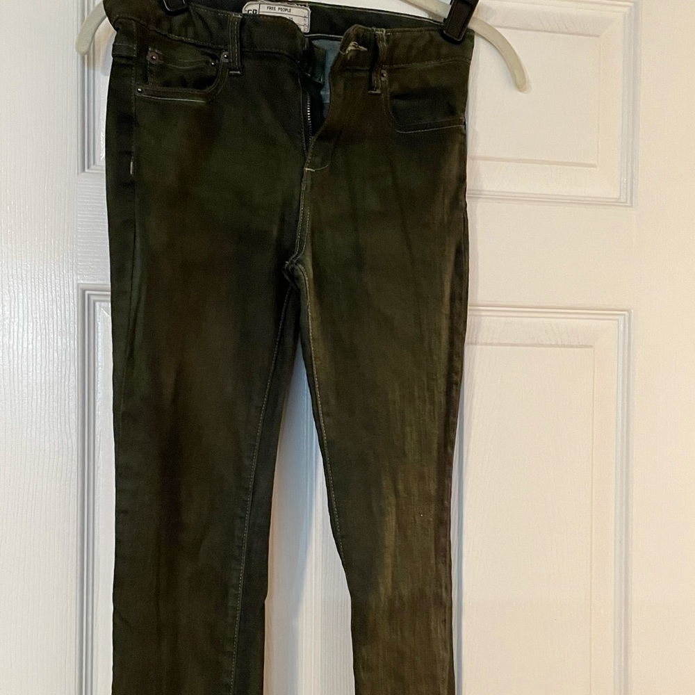 Free people skinny jeans tie dye